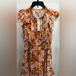 Floral Print Women's Dress Blouse